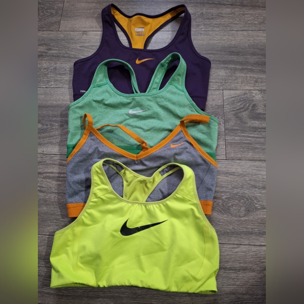 Nike Sports Bras - Purple, Green, Yellow, and Gray. - Picture 11 of 13